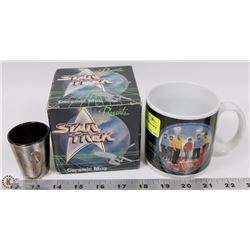 STAR TREK COFFEE MUG #'D IN BOX PLUS SHOT GLASS