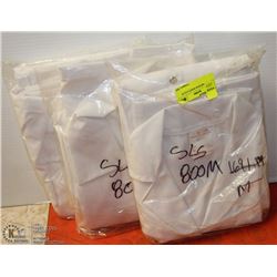 LOT OF 3 MEDIUM WHITE COATS