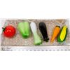 Image 1 : 6 ART GLASS VEGETABLES