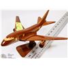 Image 1 : WOODEN AIRPLANE JET AIRLINER WITH STAND
