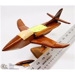 WOODEN AIRPLANE MILITARY JET