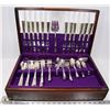 Image 1 : ESTATE NOBILITY WIND SONG FLATWARE SET IN WOOD BOX