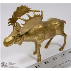 BRASS MOOSE FIGURINE