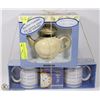 Image 1 : A NEW 'TEA POT GARDEN' & SET OF 2 'NAPA' TEA CUPS