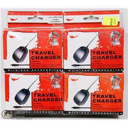 LOT OF 4 UNIVERSAL WIRELESS TRAVEL CHARGERS
