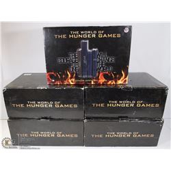 THE WORLD OF THE HUNGER GAMES BOOK ENDS X5