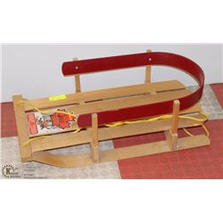NEW JAB WOOD CHILD'S SLED.