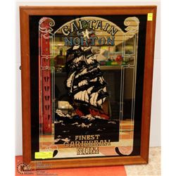 VINTAGE CAPTAIN NORTON FINEST CARIBBEAN RUM MIRROR