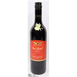 WOLF BLASS RED LABEL SHIRAZ CABERNET RED WINE