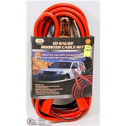 NEW 10 GAUGE BOOSTER CABLE SET