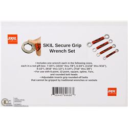 NEW 4PC SKIL SECURE GRIP WRENCH SET