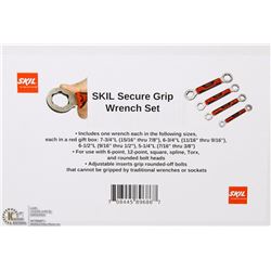 NEW 4PC SKIL SECURE GRIP WRENCH SET