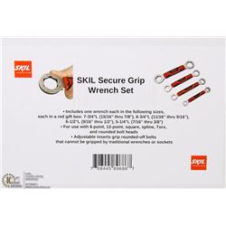 NEW 4PC SKIL SECURE GRIP WRENCH SET