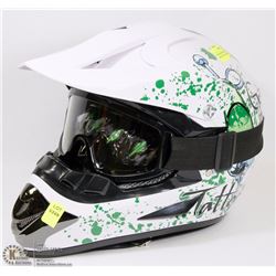 NEW BMX/MOTOCROSS DOT APPROVED TATTOO HELMET