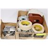 Image 1 : BOX OF TAPE, WEILER ROOT PASS BRUSHES, AND MORE