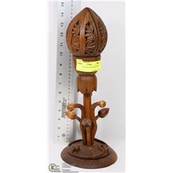 VINTAGE HAND CARVED WOODEN FLOWER