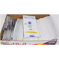 BOX OF BODY SHOWER LOTION TRIAL PACKAGES