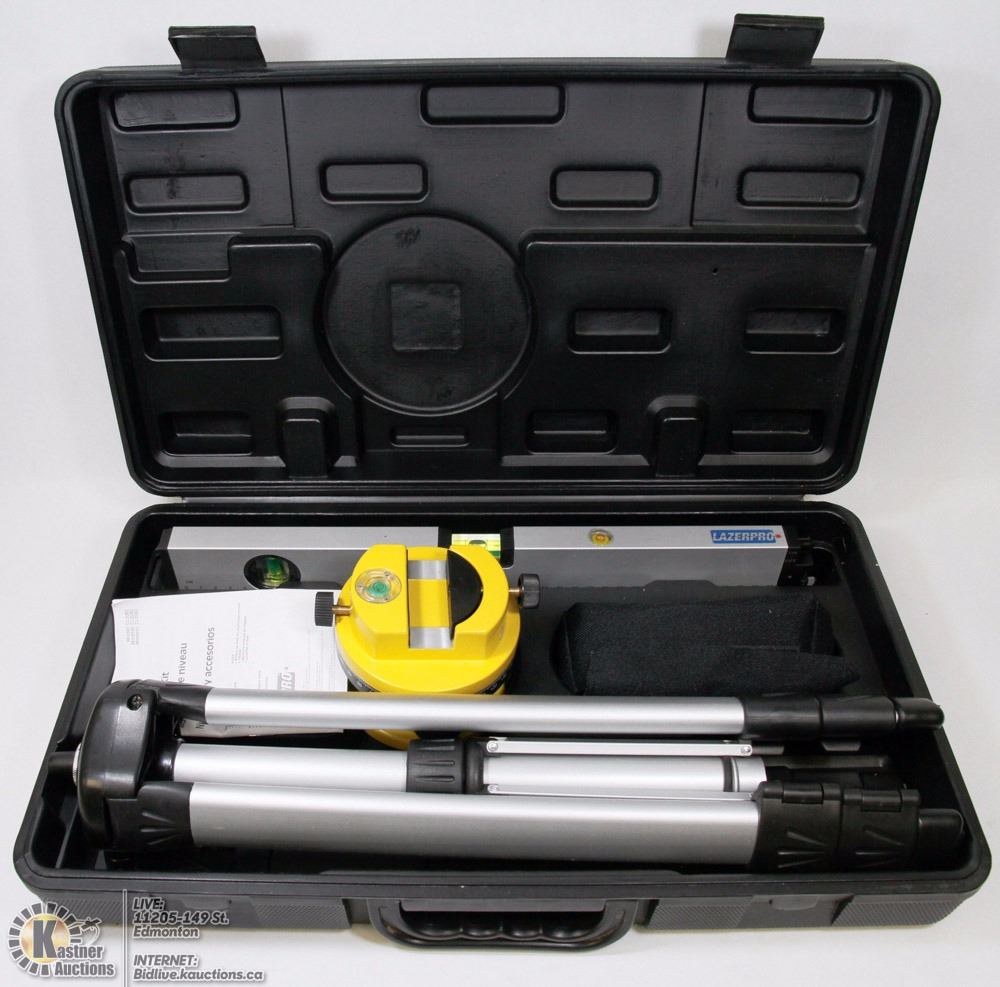 LAZERPRO LASER LEVEL KIT IN A HARD PROTECTIVE CASE