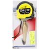 Image 1 : NEW JET 779171 BRASS PLUM BOB 12OZ & TAPE MEASURE.