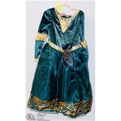 DISNEY PRINCESS MERIDA COSTUME WITH TIARA