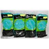 Image 1 : 4 BAGS OF UNSUPPORTED NITRILE GLOVES