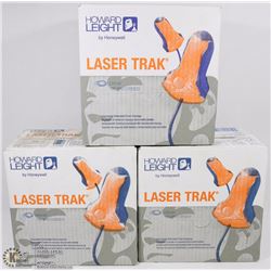 3 CASES OF HOWARD LEIGHT LASER TRAK EAR PLUGS