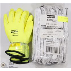 BUNDLE OF NORTH WORK GLOVES SOLD WITH BUNDLE OF
