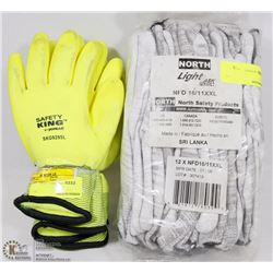 BUNDLE OF NORTH WORK GLOVES SOLD WITH BUNDLE OF