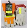TWO BUNDLES OF WORK GLOVES