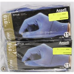 TWO BAGS OF HYFLEX GLOVES