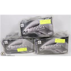 THREE BAGS OF CR2 HYFLEX GLOVES