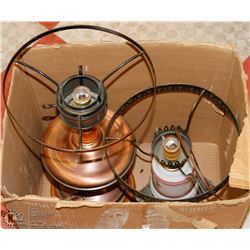 A PAIR OF VINTAGE LAMP BASES