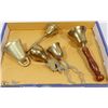 Image 1 : BOX W/ 5 VINTAGE BRASS BELLS