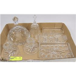 BOX W/ MISCELLANEOUS CRYSTAL