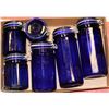 Image 1 : BLUE COBALT 6 PC CANISTER SET