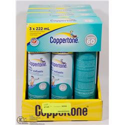CASE OF COPPERTONE SPF 60 SPRAY ON SUNSCREEN
