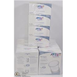 12 BOXES OF AVENT NATURALLY RECLOSE ABLE DISPENSERS