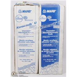 2 BOXES OF MAPEI UNSANDED SILICONIZED ACRYLIC