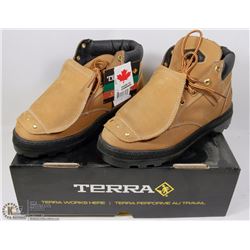 TERRA LEATHER WORK BOOTS SIZE 6.5