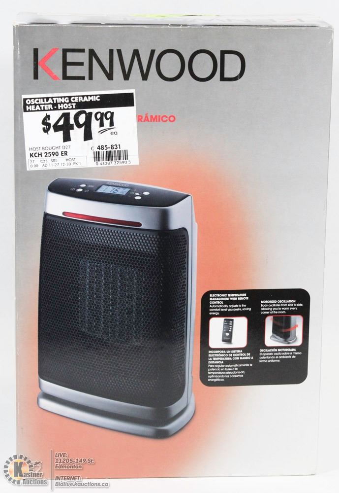 KENWOOD CERAMIC HEATER MODEL KCH2590ER - Kastner Auctions