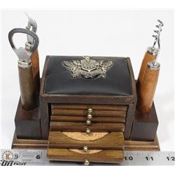 VINTAGE GERMAN BAR AND COASTER SET