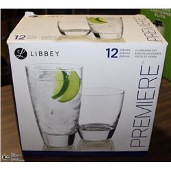 LIBBEY 12PC GLASSWARE SET