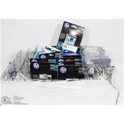 FLAT WITH ASSORTED HP TONER CARTRIDGES