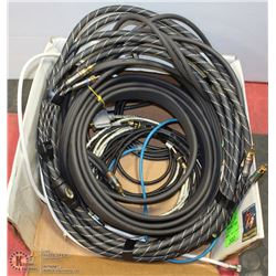 BOX OF OF VIDEO CABLES.