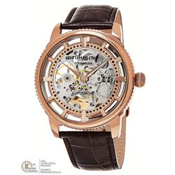 #7-STUHRLING ORIGINAL BROWN LEATHER STRAP,