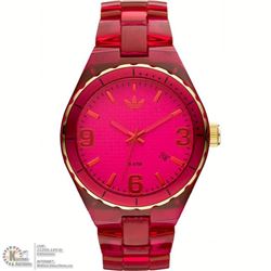 #9-ADIDAS PINK TRANSPARENT PLASTIC/RESIN