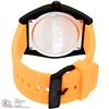 Image 2 : #16-ADIDAS ORANGE SILICONE RUBBER STRAP, BLACK