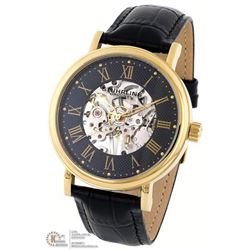 #17-STUHRLING ORIGINAL GENUINE BLACK LEATHER