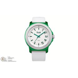 #20-FRENCH CONNECTION WHITE LEATHER, WHITE DIAL