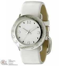 #21-MARC BY MARC JACOBS WHITE LEATHER, SILVER